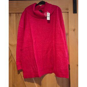 New! Lane Bryant Women Sweater Sz 18/20 Pink Pullover Turtleneck Long Sleeve